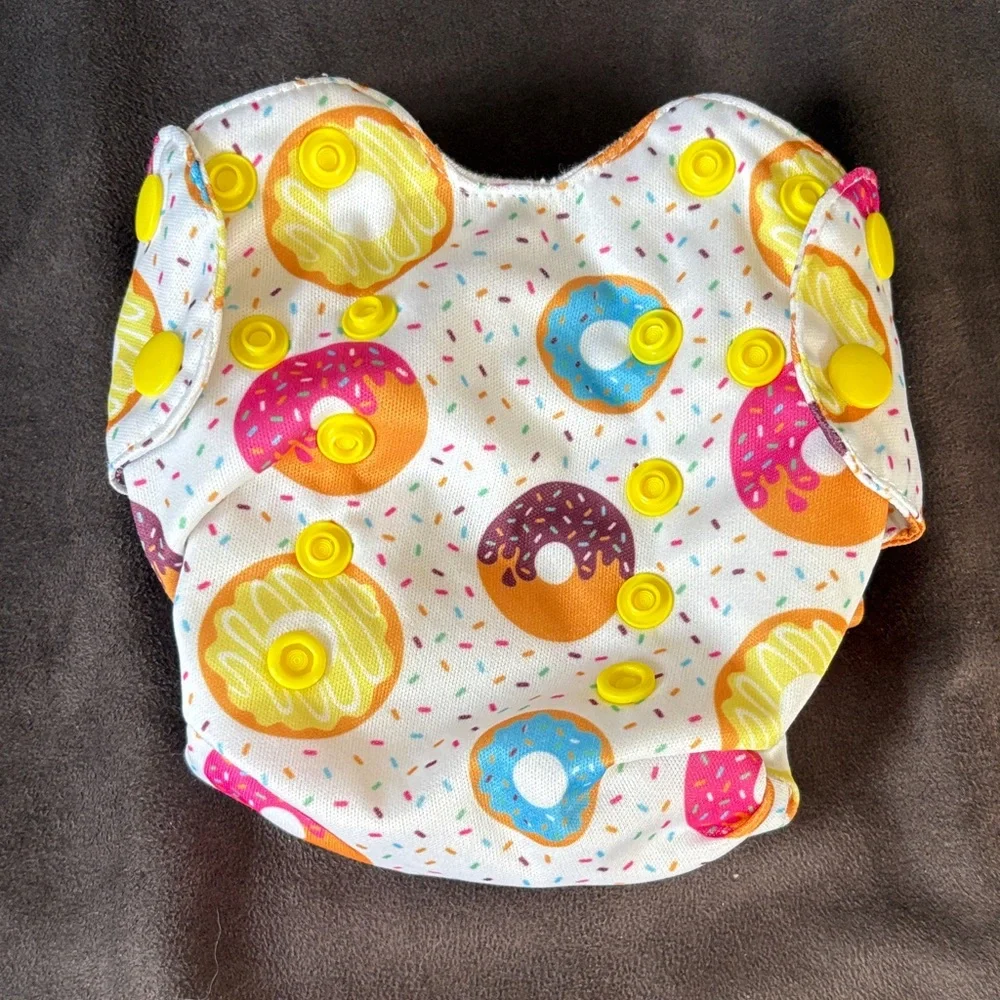 Newborn Donut Print AIO Cloth Diaper